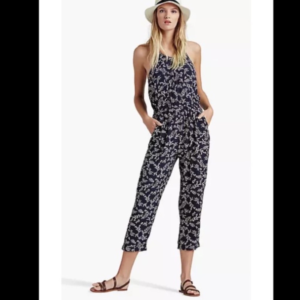 Lucky Brand Navy Blue Jumpsuit - L